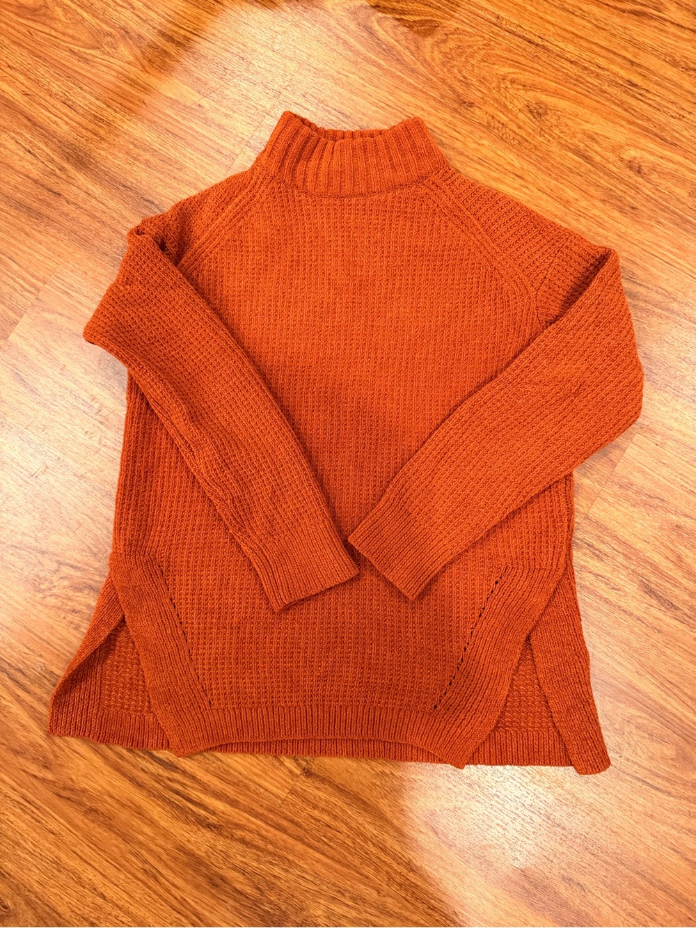 a new day Women's Chunky Mock Neck Sweater - Rust